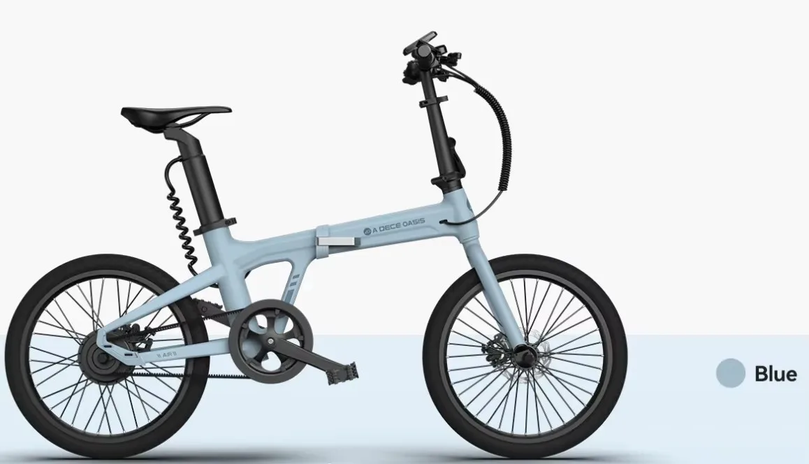 Bicicleta eléctrica plegable 20 pulgadas Ocyos 350W frenos hidráulicos