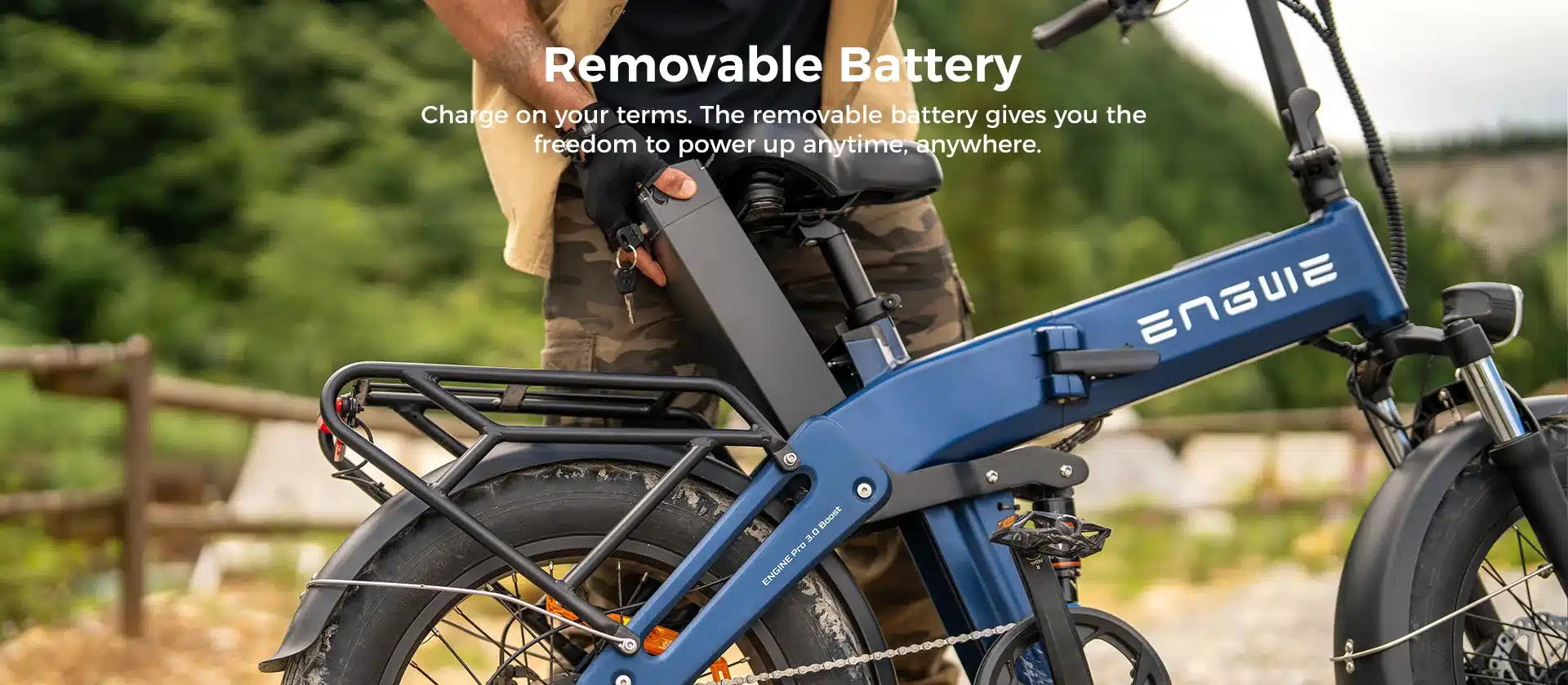 Bicicleta Eléctrica ENGWE Engine Pro 3.0 Boost 250W – Batería 48V 15Ah – Fat Bike 20x4.0 - Imagen 13