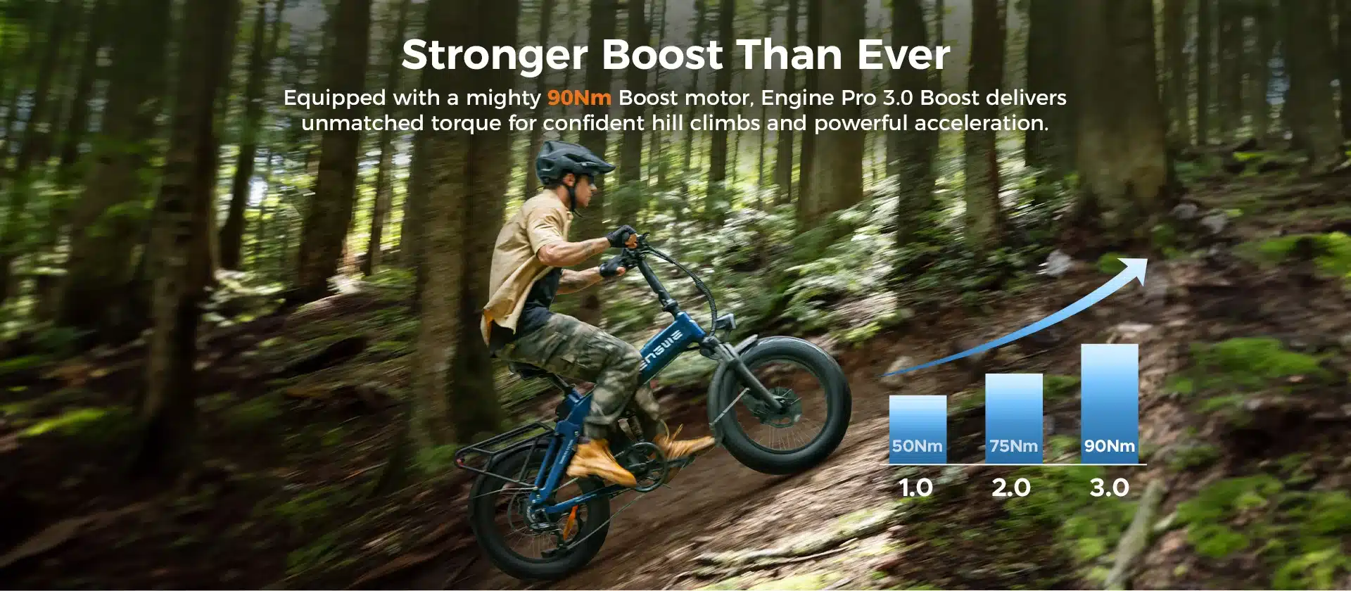 Bicicleta Eléctrica ENGWE Engine Pro 3.0 Boost 250W – Batería 48V 15Ah – Fat Bike 20x4.0 - Imagen 11